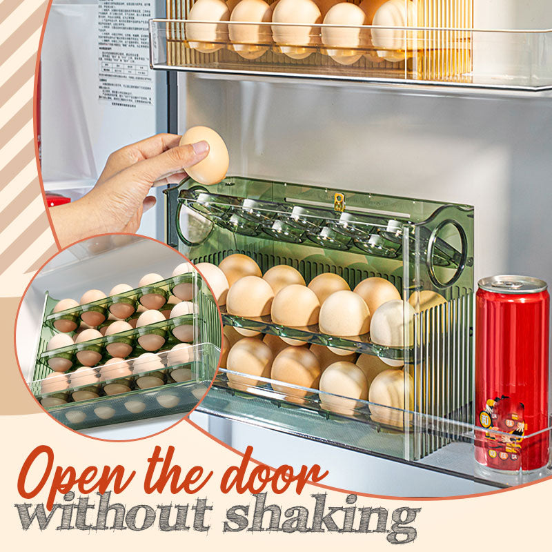 3 Layer 30 Cells Flip Egg Holder for Refrigerator